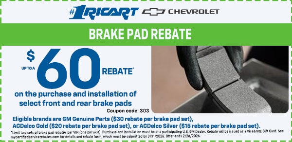 Brake Pad Rebate
