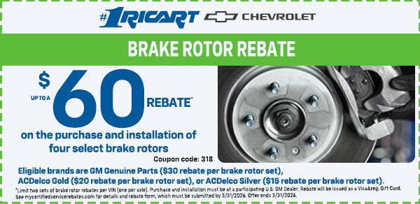 Brake Rotor Rebate